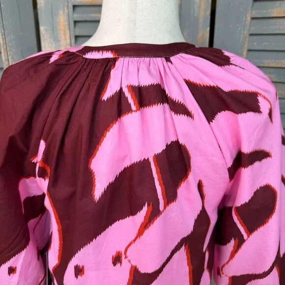 Tuckernuck Lyles Maxi Dress Pink Palm Sz XS NWOT - Picture 13 of 16